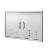 BBQ Access Door, 914x534 mm Double Outdoor Kitchen Door, Stainless Steel Flush Mount Door, Wall V952-SMMBSCJMYS36I3IIAV0