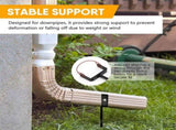 Rainwater Downpipe Support - Heavy duty Adjustable Size, Anti rust Anchor for Pipe Support, Easy to V1366-AZ2-W-14446