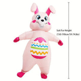 Oversized Inflatable Easter Bunny Costume USB/Battery Powered V728-LP601099698562921