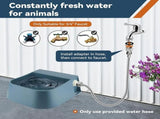 Automatic Pet Water Dispenser with Floating Valve and Hose, 2L Food-Grade Bowl for Dogs Cats V1341-ZY-X6GCXZSK-BOWLANDWATERPIPE