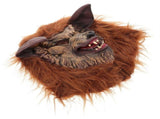Coffee Color Furry Wolf Mask Full Face Design Durable Vinyl Material for Masquerade V1370-AZ4-18390
