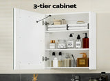 Bathroom Mirror Cabinet LED 500x720mm Medicine Wall Storage BV-MC-LED-SD01-WH