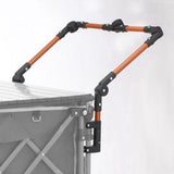 Folding Handcart Push Handle Trolley Handle Attachment Removable Foldable Beach Cart Handle Utility V1366-AZ2-W-14507