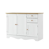 Artiss Buffet Sideboard 3 Doors - BERNE White FURNI-P-MED-03-WH-AB