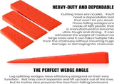 6 Pack Tree Felling Wedges Spikes for Safe Tree Cutting 2 Each of 10", 8 and 5.5 Wedges V1258-DP02-C-895