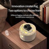 White Creative Cannon-Shaped Aromatherapy Diffuser with Colorful LED Lights, 280ml Ultrasonic V888-ELOSUNG13547