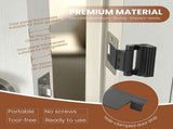 2PCS Portable Door Lock, Die Cast Aluminum Alloy, Spring Loaded Latch, for Business Trip Temporary V1369-AZ3-W-12314