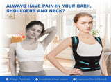Back Brace Posture Corrector for Women & Men, Adjustable Shoulder Straightener with Full Back V1192-AZ-W-28222