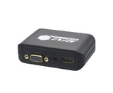 Compact 1080P USB3.0 to HDMI-compatibleVGA Adapter Video Converter for Laptop Computer Black V1263-JX-1063