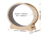 Wooden Cat Exercise Wheel, 1320mm Large Cat Treadmill Wheel for Indoor Cats, Cat Running Wheel with V952-MZMPBJYMSMDBJ1EXWV0