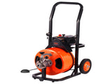 Drain Cleaner Machine 75FT x 1/2Inch, Auto Feed Sewer Snake Auger with 4 Cutter & Air-activated Foot V952-ZDJJKLSGDSTJZ6H35V3