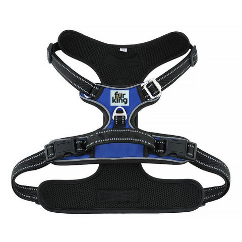 Fur King Ultimate No Pull Dog Harness - Small - Blue V364-DFUSBP0340S