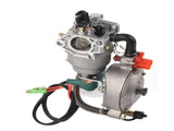LPG CNG Generator Dual Fuel Carburetor Fit for GX390 188F Manual Choke Accessories 4.55.5KW V1294-YM0901-3111200134211
