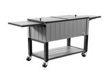 75.7L Rolling Ice Chest, Hold up to 50 Bottles / 110 Cans, Portable Patio Party Bar Drink Cooler V952-HWLQTCDZJHSHPA24Z001V0