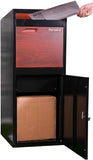 Parcel Pillar Wooden Grain Letterbox Heavy-Duty Lockable Parcel & Post Box V957-RLX39671044K