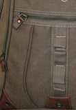 FIB Washed Canvas Backpack Bag in Khaki V563-A1206C-KHAKI