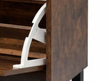 Levede Shoe Cabinet 2 Flip Drawers Storage Organiser Removable Shelf Hallway EA0294-WA-2-AU