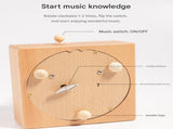 MAOMAO-Music Box Handmade Wooden Ferris Wheel Music Box - Christmas Carousel V888-ELOSUNG33266