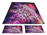 3PCS/Set Purple Bohemian Style Home Textile Bedding Set Quilt Cover with Pillowcases for Bedroom V1294-YM0901-3117210138612