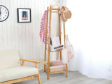 3 Layer 8 Hooks Shelf Clothes Coat Hat Rack Tree Stand Bamboo Hanger Organizer V767-ZJJ150