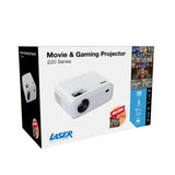 Laser 220 Series Gaming and Movie Bluetooth Projector with Screen V1031-PJ-220FHD-699