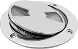 4 inch Hatch 316 Stainless Steel Round Non Slip Inspection Deck Plate with Detachable Cover for V1259-DP01-A-1338