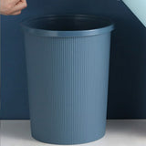 Trash Bin Plastic Exquisite Modern Garbage Container Can for Bathroom Kitchen Living Room Large Dark V1294-YM0710-3117230371812