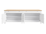Noosa Buffet Sideboard White and Oak 4 Doors and 2 Drawers V1150-BF24001