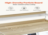 Washer Dryer Countertop with 2-Tier Shelf, 54" x 27" Wooden Washer and Dryer Countertop with V952-XYTM54INCHXMD8J80V0