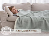 Blanket - Cozy blanket - Soft blanket - Soft and cuddly muslin bedspread - Cotton blanket - Living V1188-MS-313-0442