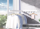 Foldable Wall Drying - Foldable Wall Clothes - Foldable Wall Clothes Rod - 2-Way Drying V1188-MS101-01639-1
