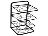 Kitchen Pots Organizer 4 Tiers Adjustable Height Space Saving Pan Rack for Under Sink Cabinet V1294-YM0703-3118230064611