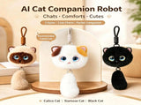 AI Cat Companion Robot - Interactive Emotional Support Pet with 40 Languages Voice Cloning V1259-AI-CAT-01-BLACK