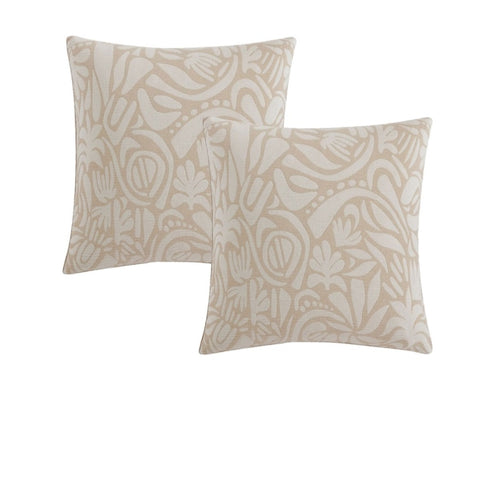 Platinum Collection Pair of Haven Caramel Jacquard European Pillowcases 65 x 65cm V442-LED-PILLOWC-HAVEN-CARAMEL-EU