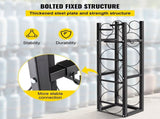 Refrigerant Tank Rack with 3x30lb and Other 3 Saving Space, Cylinder Tank Rack 46x13x4-inch, V952-QPJ3X30BJQT000001V0