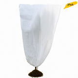2PCS White Plant Covers Wide Opening Reusable Plant Protective Covers with Drawstring for Garden V1294-YM0901-181004LJ01-2