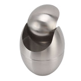 Desktop Trash Can Stainless Steel Egg Shape Mini Countertop Waste Bin with Swing Lid for Bathroom V1294-YM0512-3117220254311