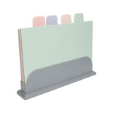 4pcs Color Coded Cutting Boards Set with Holder Double Sided Use Classified Plastic Chopping Board V1294-YM0706-3118230228911