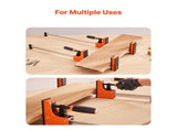 Bar Clamps for Woodworking, 2-Pack 76.2 cm Parallel Clamp Set, F-Clamp with 680 kg Load Limit, Even V952-FJ30INCH2GPXIMF6O001V0