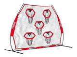 2133.6 x 2133.6mm Football Trainer Throwing Net, Training Throwing Target Practice Net with 5 Target V952-GLQW77YC5KXWQ8XVG001V0