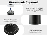 Cefito 4.5" Handheld Shower Head Round with Wall Twin Swivel Bathroom Tap SHOWER-A4-RO-BK-TAP-RO