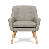 Artiss 2X Armchair Lounge Chair Accent Tub Chair Beige ANNE UPHO-B-ARM04-BGX2