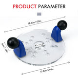 Transparent Acrylic Router Base Plate with Dual Handles for Woodworking Trimming, Engraving and V1341-ZY-WY6RXKNY-TRANSPARENT