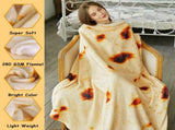 Burritos Tortilla Throw Blanket , Novelty Funny Round Blanket for Kids & Adults, Soft V1107-BURRITOS TORTILLA THROW BLANKET2-71 INCHES