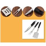 3Pcs Grill Accessories Set Stainless Steel Bbq Tools for Outdoor Use V1370-AZ4-17068