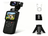AT-M105 Pocket Gimbal Vlog Camera, 4K HD Handheld Video Camerablack32GB V1300-ATM105-BLACK-32GB