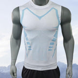 New Shape Wear Shirt Men, Version Ionic Sleeveless Compression Shirts V1366-AZ2-W-11384