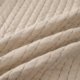 100% Cotton Embossed Taupe Linear Luxe Coverlet Bedspread Set V745-MMPAC061116Q13U