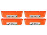 4pcs Large Chicken Feeder Feed Trough with Clips Hanging Fence Feeders for Goat Duck Goose Livestock V1294-YM0901-3111240029114