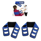 2PC Padded Patient Transfer Belt Auxiliary Equipment 60 Inch Lift Slide Handle V1369-AZ3-W-18749